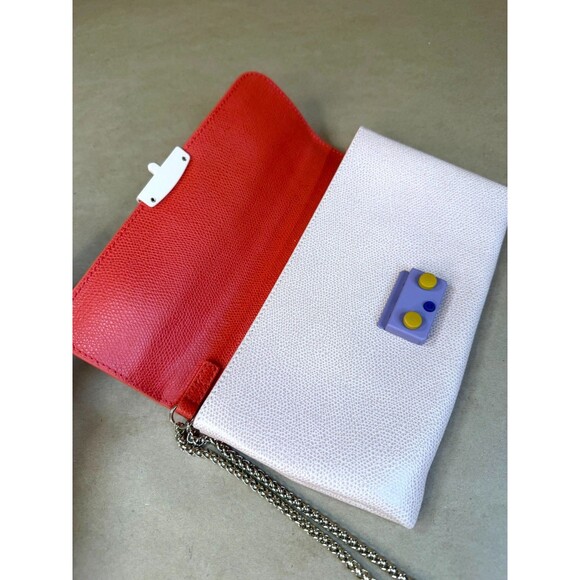 Authentic Pre-Owned Furla Multicolor Leather Metropolis Chain Clutch